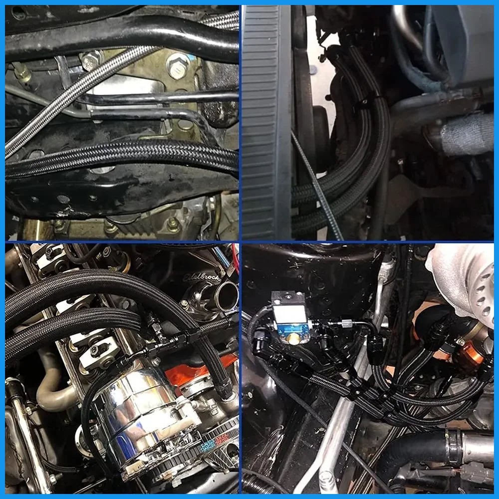 1 ~ 10 м AN4 AN6 AN8 AN10 AN12 нейлоновый тормозной шланг из нержавеющей стали CPE E85