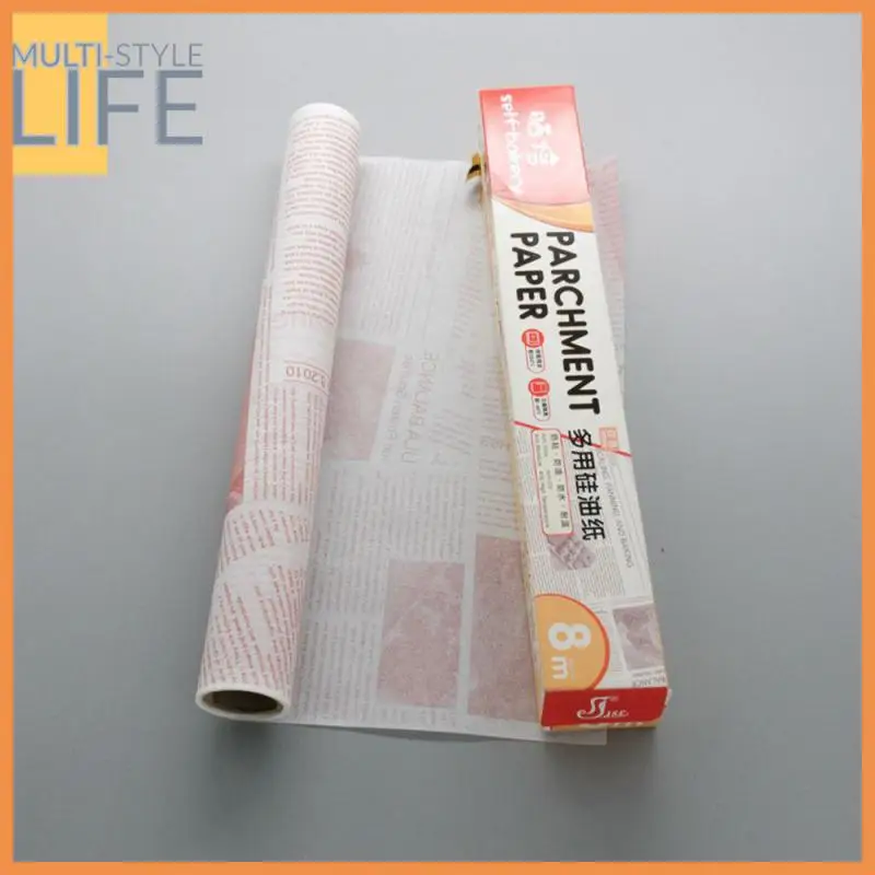 

8m Reusable Baking Mat Natural Materials Greaseproof Paper High Quality Food Grade Grease Paper Baking Tools Anti Stick New
