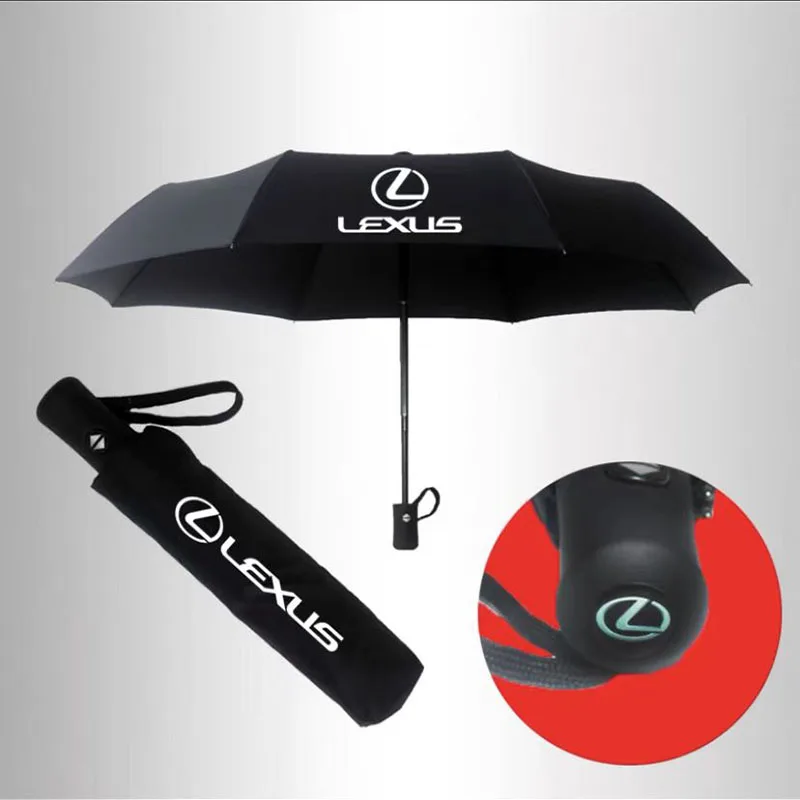 

Portable Umbrella For Lexus NX IS250 ES350 GX460 GS UX RX300 RX350 Fsport GX Fully-Automatic Umbrella Rain Travel Car Umbrella
