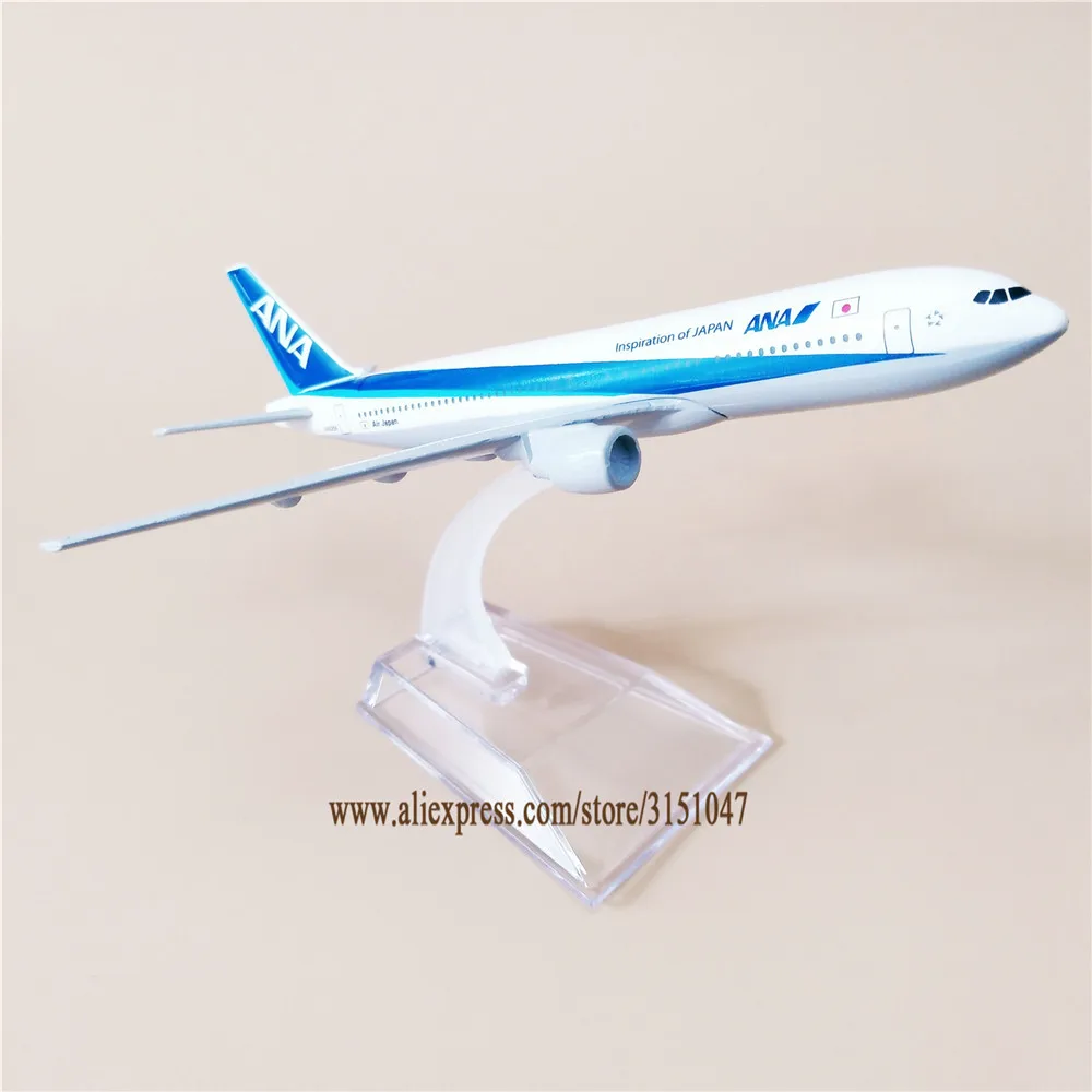 16cm Metal Alloy Plane Model  Japan Air ANA B777 Airlines Airplane Model ANA Boeing 777 Airways Airplane Model Aircraft images - 6