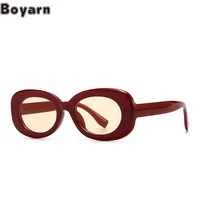 boyarn eyewear oculos new modern retro square narrow oval sunglasses ins wind street big brand sunglasses