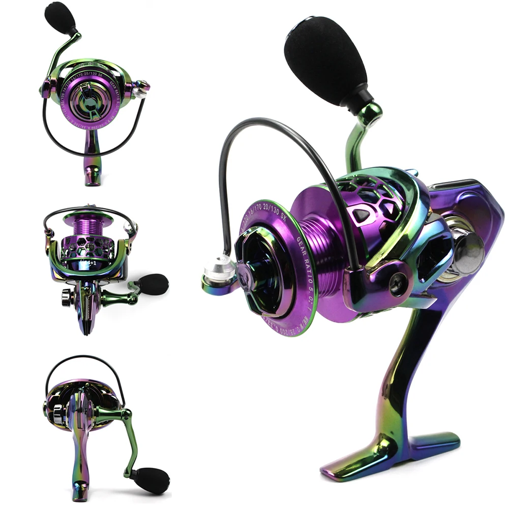 

1000-5000 спиннинговая Рыболовная катушка из нержавеющей стали рыболовные катушки с передаточным отношением 5,0/1 высокоскоростная 14 + 1 шарикопо...