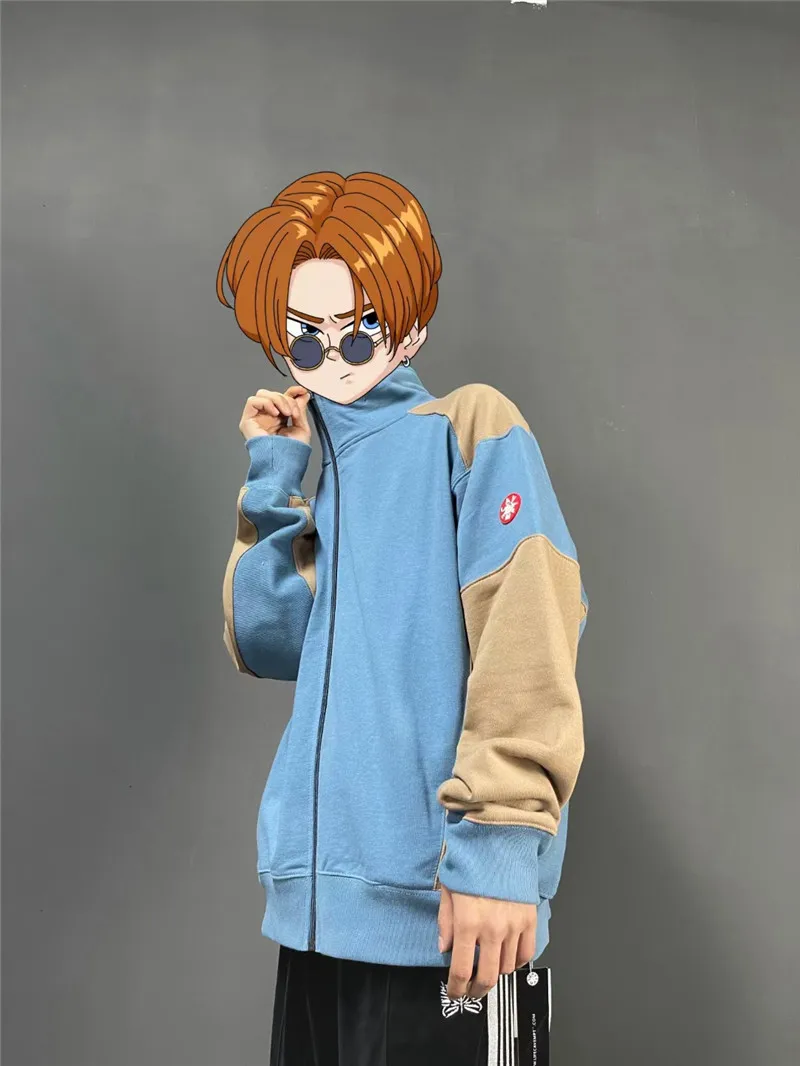 Толстовка с капюшоном CAV EMPT свитшот длинными рукавами в стиле пэчворк светлая