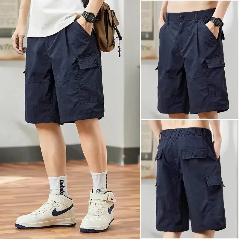 Модные брендовые мужские повседневные свободные рабочие шорты в американском