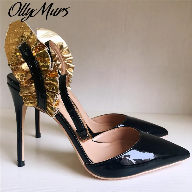 

Женские туфли-лодочки с острым носком, на высоком каблуке 12-8 см