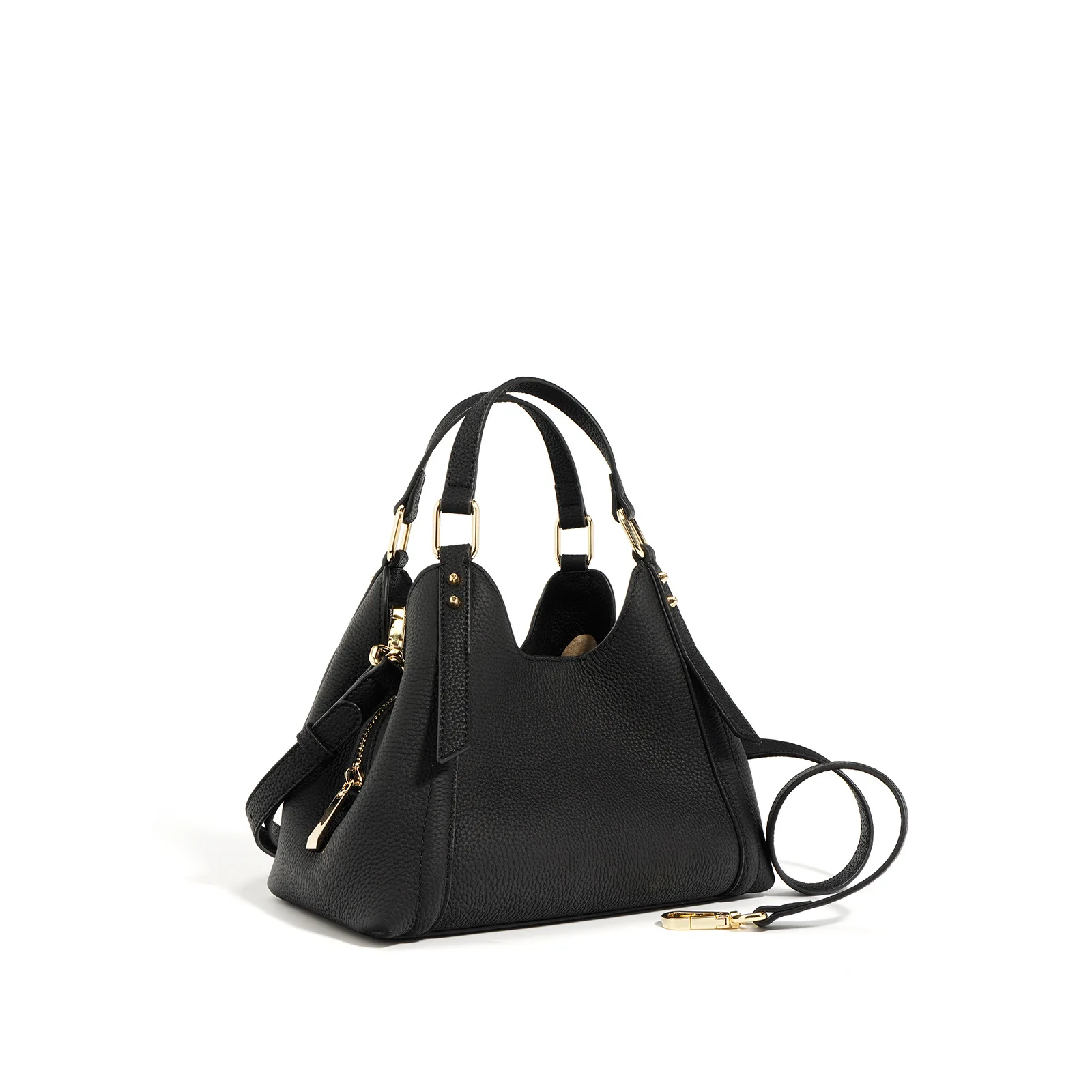 2023 New Summer Shoulder Bag for Women Togo Genuine Leather Handbags Haft-moon Ladies Designer Luxury Bags with Zipper Beach Bag