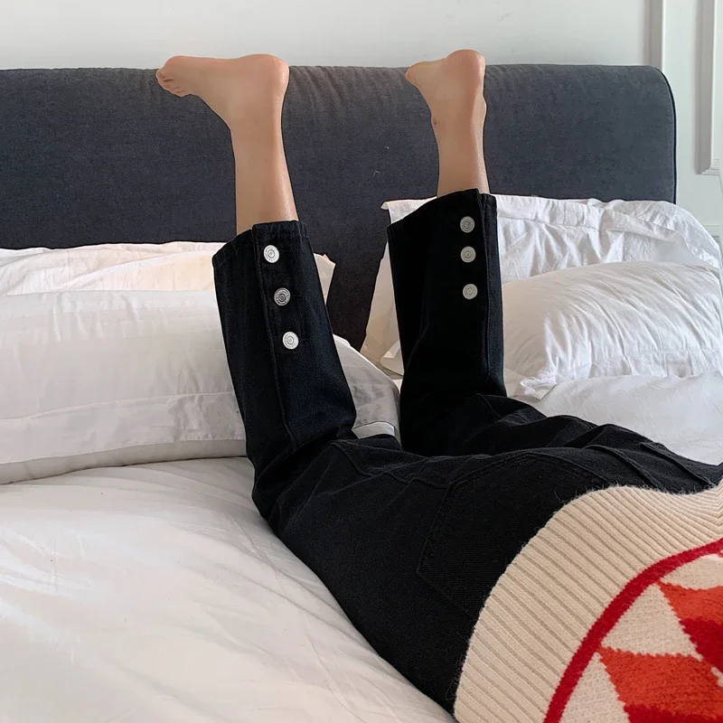 Женские джинсовые брюки в стиле Харадзюку