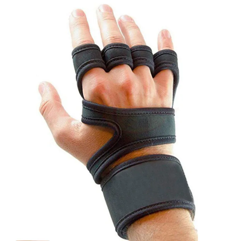 

Motorcycle Outdoor Training Protect Gloves Neutral Fitness Sports Body Building Gymnastics Grips Gym Hand Palm Wrist Protector