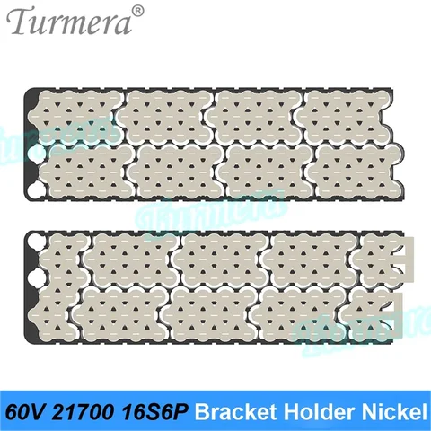 Turmera 48 В 52 В 60 В 21700 Держатель аккумулятора для электронного велосипеда с никелем 13S6P 13S7P 13S8P 14S6P 14S7P 16S6P Кронштейн для электрического велосипеда своими руками