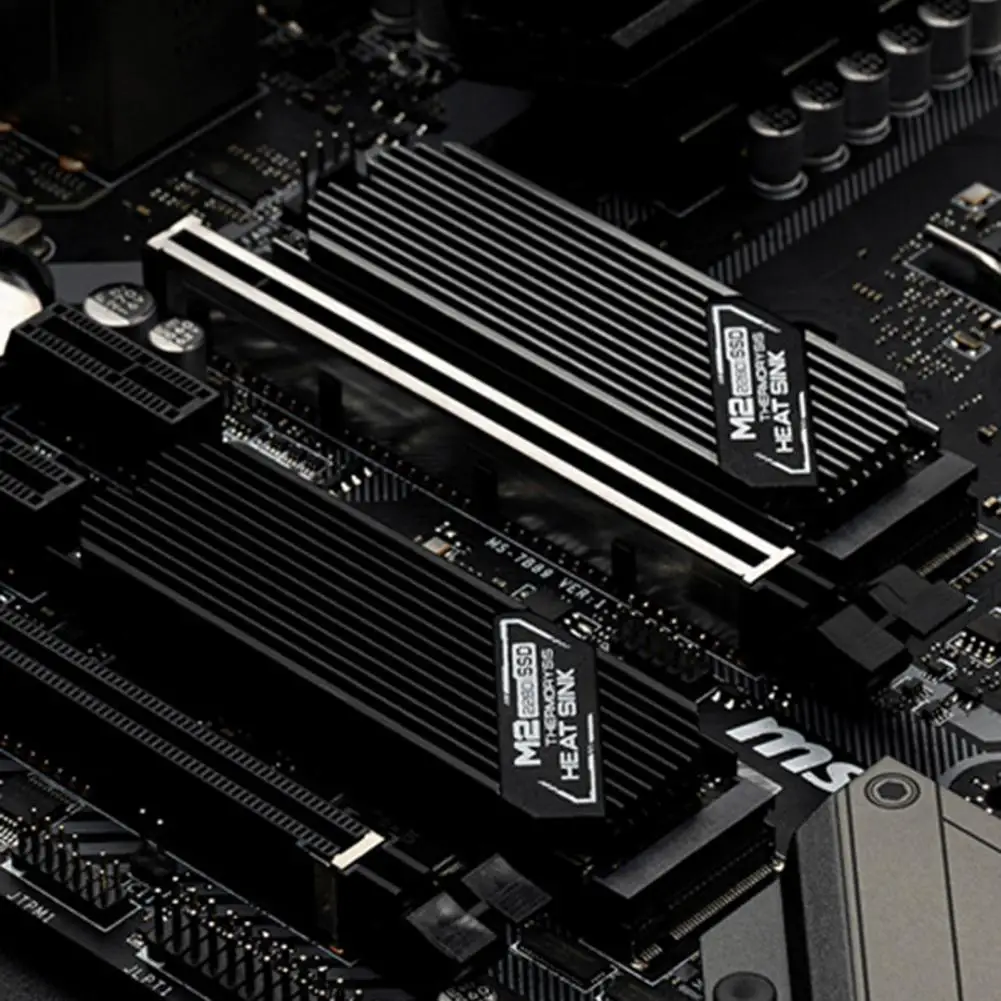 

SSD Heat Sink Ultra-thin Professional Aluminum Solid State Hard Disk Cooling Thermal Pad for M.2 SSD 2280