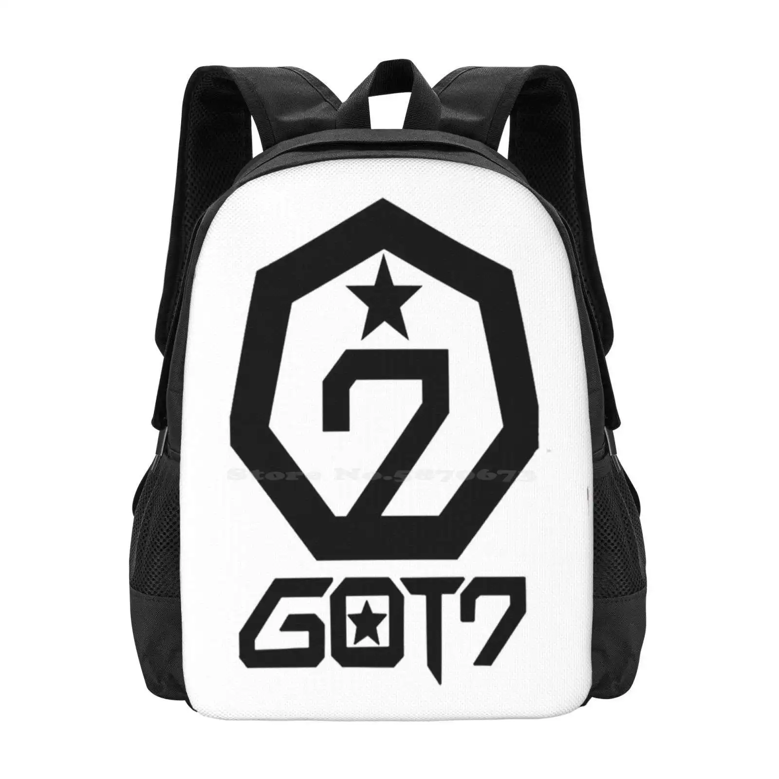 

Рюкзак для студентов Got7 с 3D принтом, Студенческая сумка Got7 Mark Jb Jackson Wang Jinyoung Youngjae Bamboo AM Yugyeom Kpop Music