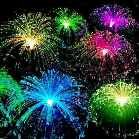 Фейерверк Женский, уличный фонарь из медузы, 7 цветов, изменяющийся водонепроницаемый фонарь на солнечной батарее для дорожек, двора, внутреннего дворика, праздничный Декор