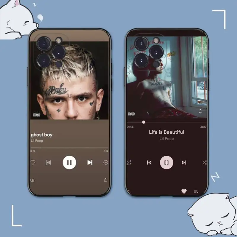 

Lil Peep Hellboy Love album Phone Case For iPhone 8 7 6 6S Plus X SE 2020 XR XS 14 11 12 13 Mini Pro Max Mobile Case