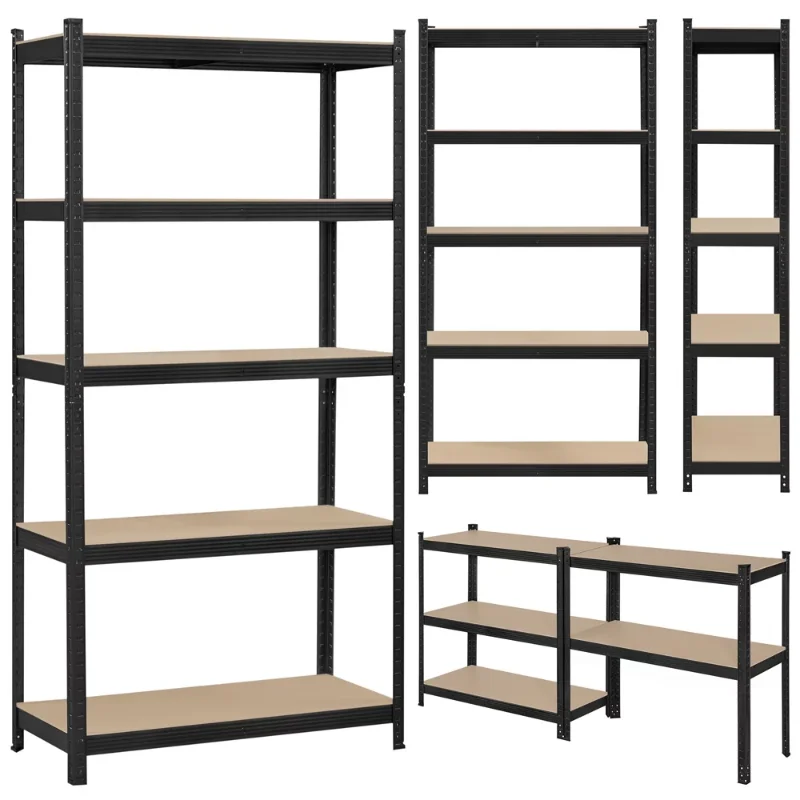 

SmileMart 5 Shelf Heavy Duty Metal Adjustable Utility Storage Shelf