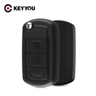 Запасной чехол KEYYOU HU92 для дистанционного ключа с необработанным лезвием для LAND ROVER Range Rover Sport LR3 Discovery, Складной Корпус