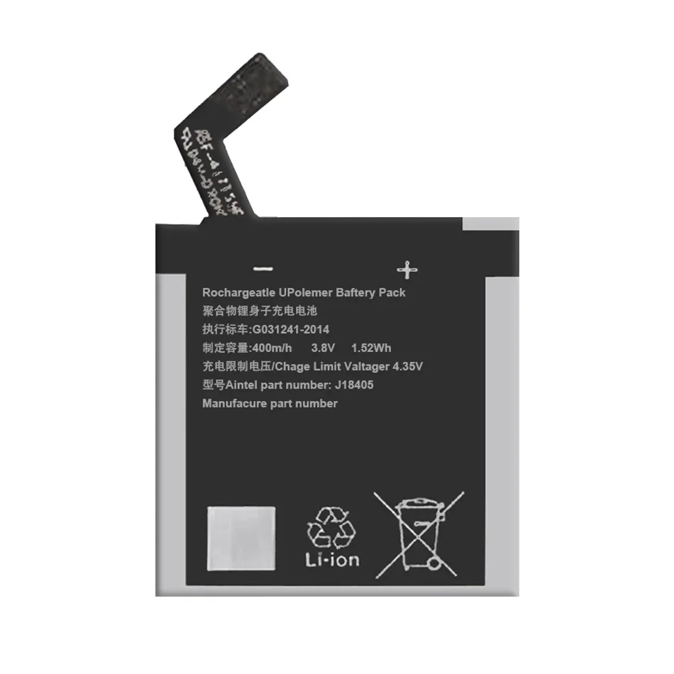 Аккумулятор для часов J18405 400 мАч Sony GB-S10- 432830 -010H Смарт-часы