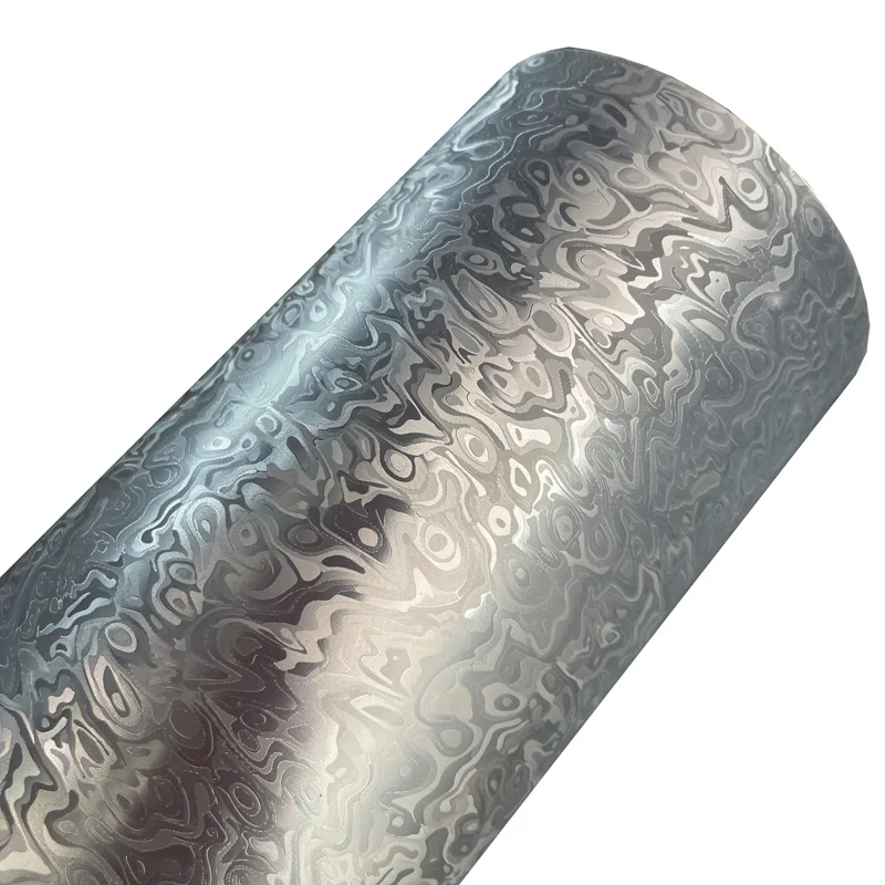 

Премиальная Самоклеящаяся Виниловая Пленка PET 3D С Текстурой Космического Скелета, Серебристая, С Эффектом Ковки