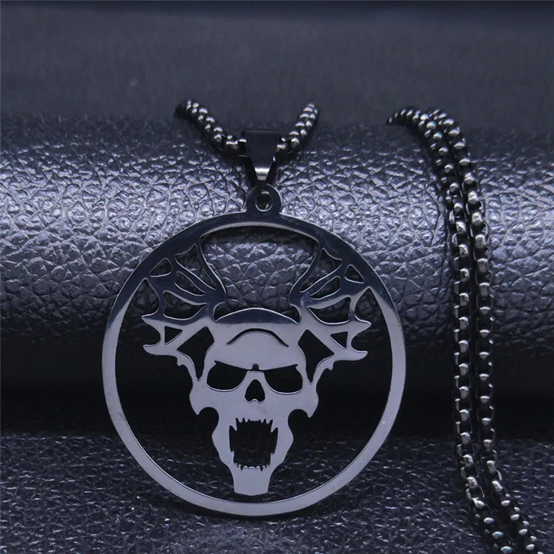 

Night Lord Army Stainless Steel Necklace for Men/Women Black Color Cospley Pin Tau Decal Jewelry N4148S06