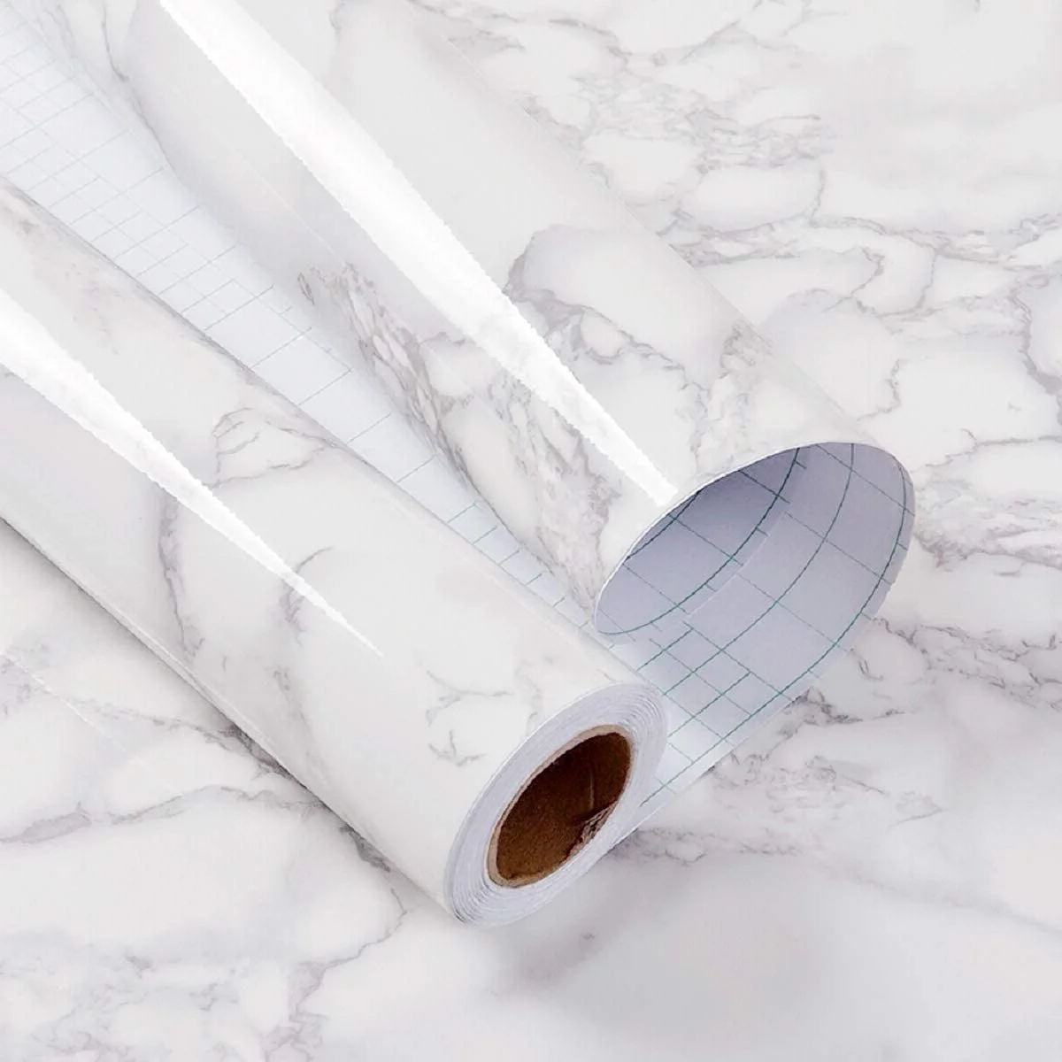 

Marble Wallpaper Self Adhesive Vinyl Sheet Solid Color for Waterproof Desktop Cupboard Modern Furniture Living Room Home Decor