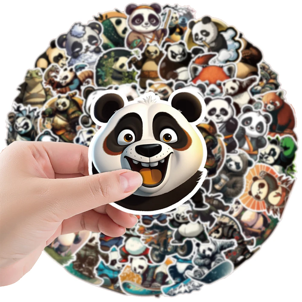 10/30/50 шт. классные граффити Конг-фу панда искусственная кожа скрапбукинг ноутбук