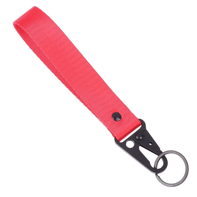 

Модный однотонный брелок для ключей в деловом стиле с ремешком для автомобиля JDM, мотоцикла, брелок для ключей