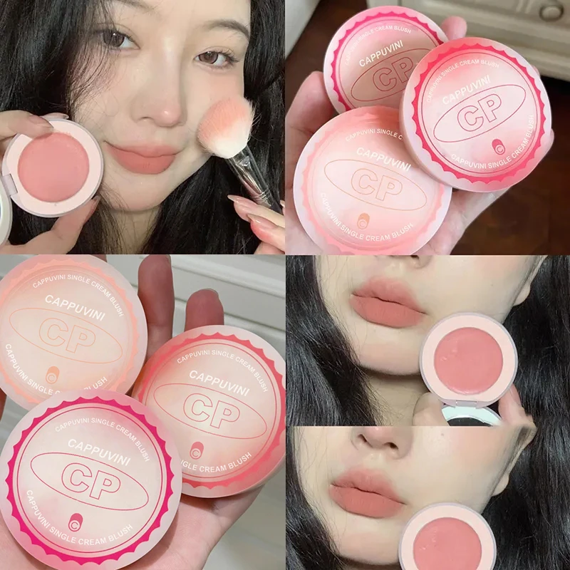 

2 In 1 Matte Blush Lipstick Cream Natural Blush Palette Peach Pink Red Rouge Cheek Long-lasting Nude Makeup Cosmetic Face Makeup