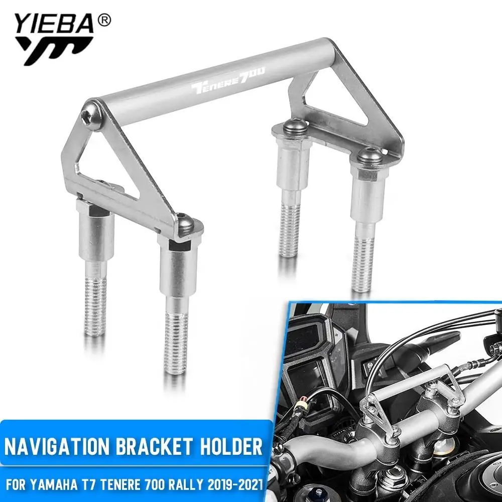 

Motorcycle Phone Holder handlebar Navigation Bracket GPS Phone Levers For Yamaha T7 TENERE700 T7 Tenere 700 Rally 2019 2020 2021