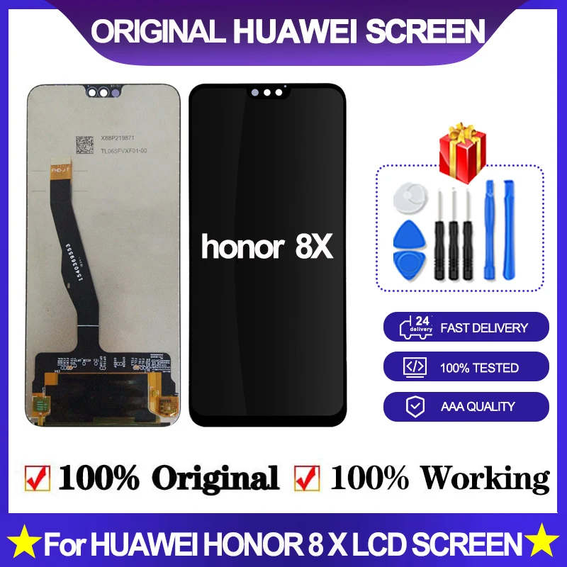 

6.5"Original LCD For Huawei Honor 8X JSN-AL00 JSN-L22 JSN-L21 Full LCD DIsplay +Touch Screen Digitizer Assembly Replacement
