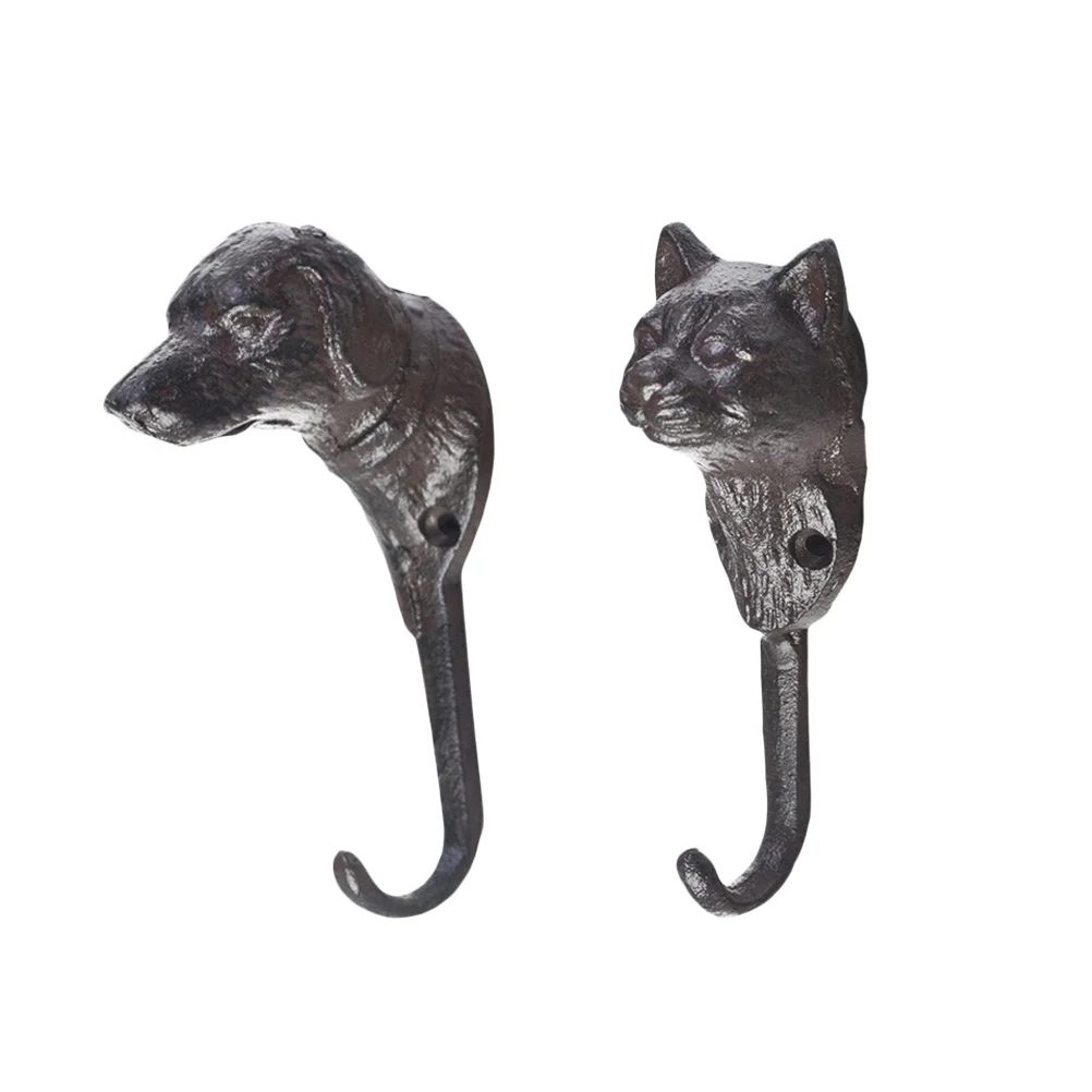 

Hook Wall Hooks Cat Towel Hanging Hangeriron Dog Animal Cast Keyplanter Hat Flower Pots Cloth Lantern Bracket Purse Holder