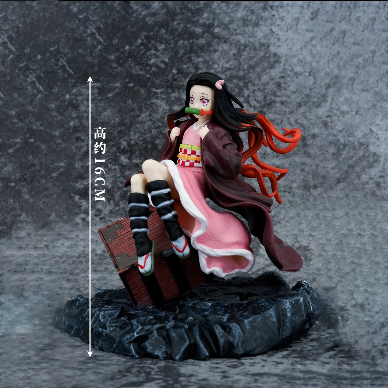 

16cm Demon Slayer Anime Figure Large-size Kamado Nezuko Statue Adult Action Figure PVC Collectible Model Birthday Gifts of Toy