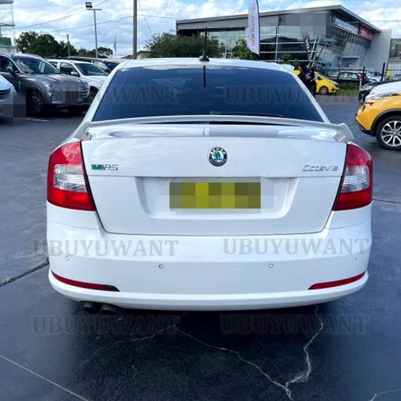 Фото Спойлер для Skoda Octavia, стиль RS, 2008, 2009, 2010, 2011, 2012, высококачественный задний спойлер из АБС-пластика для автомобильного заднего крыла грунтовог... №2