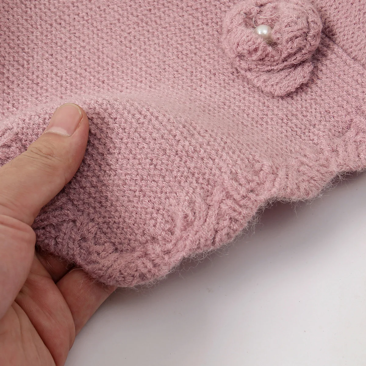 Новинка Зимний цветочный глушитель шерстяное Вязание для женщин флисовое кольцо