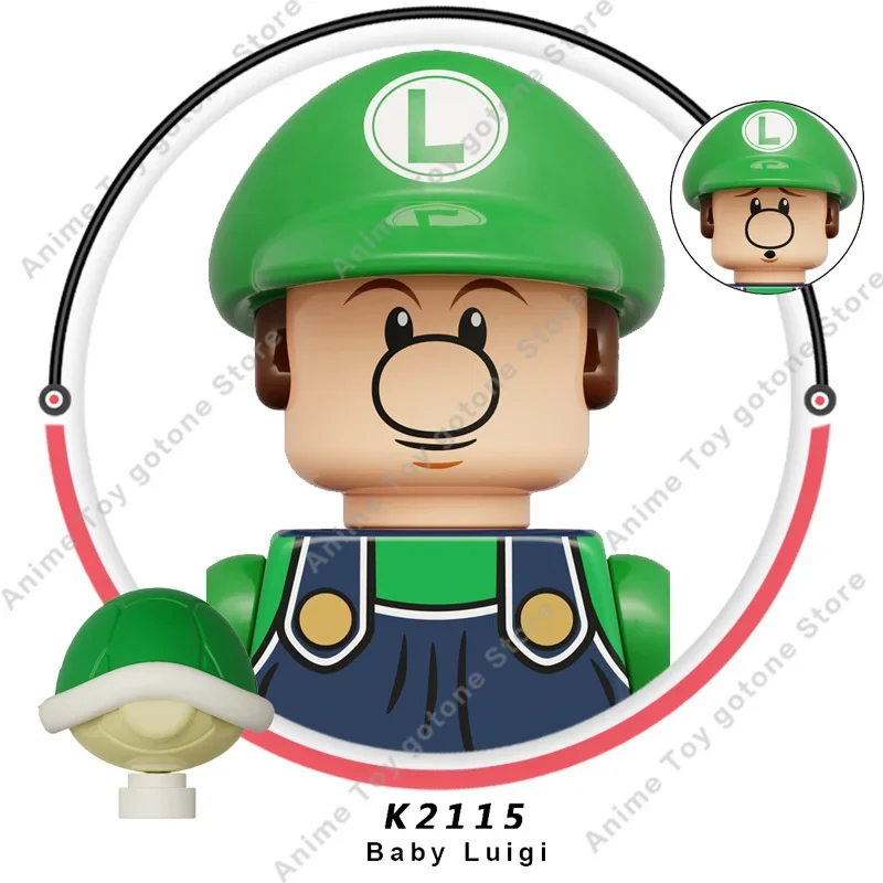KDL815 Аниме Super Bros Марио игрушка Фиг Супер Мария Бро строительные блоки Куклы Wario Luigi