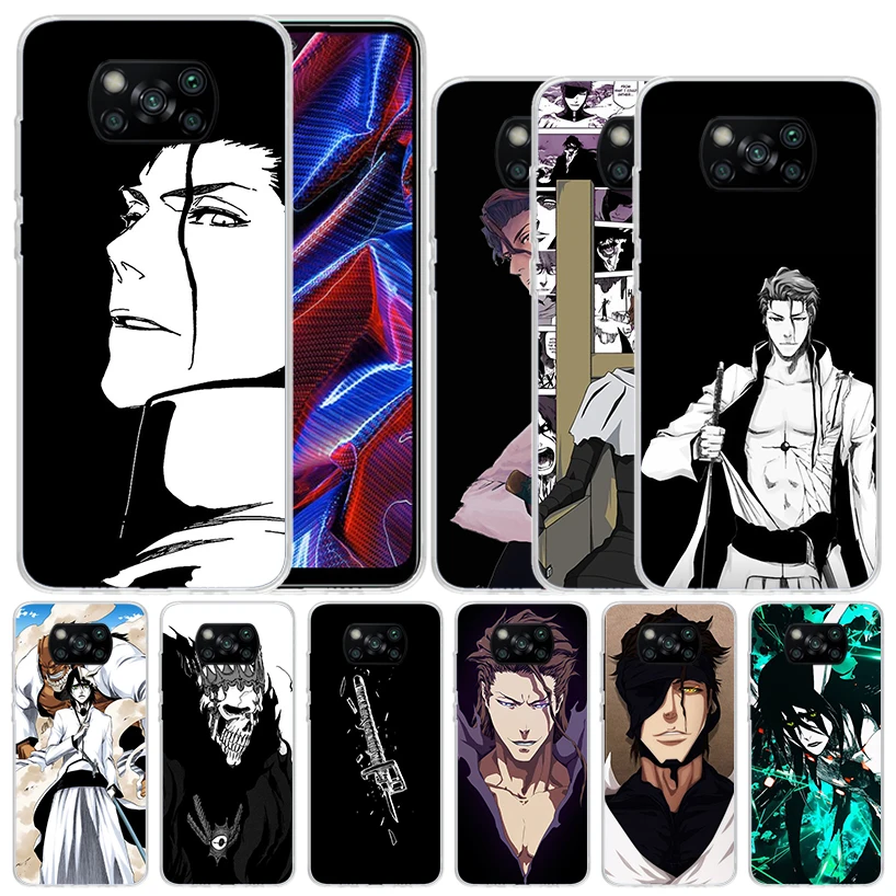 Мягкий чехол отбеливатель Aizen Sousuke для Xiaomi Poco X5 Pro X4 Gt X3 Nfc M5S телефона с рисунком M4 M3