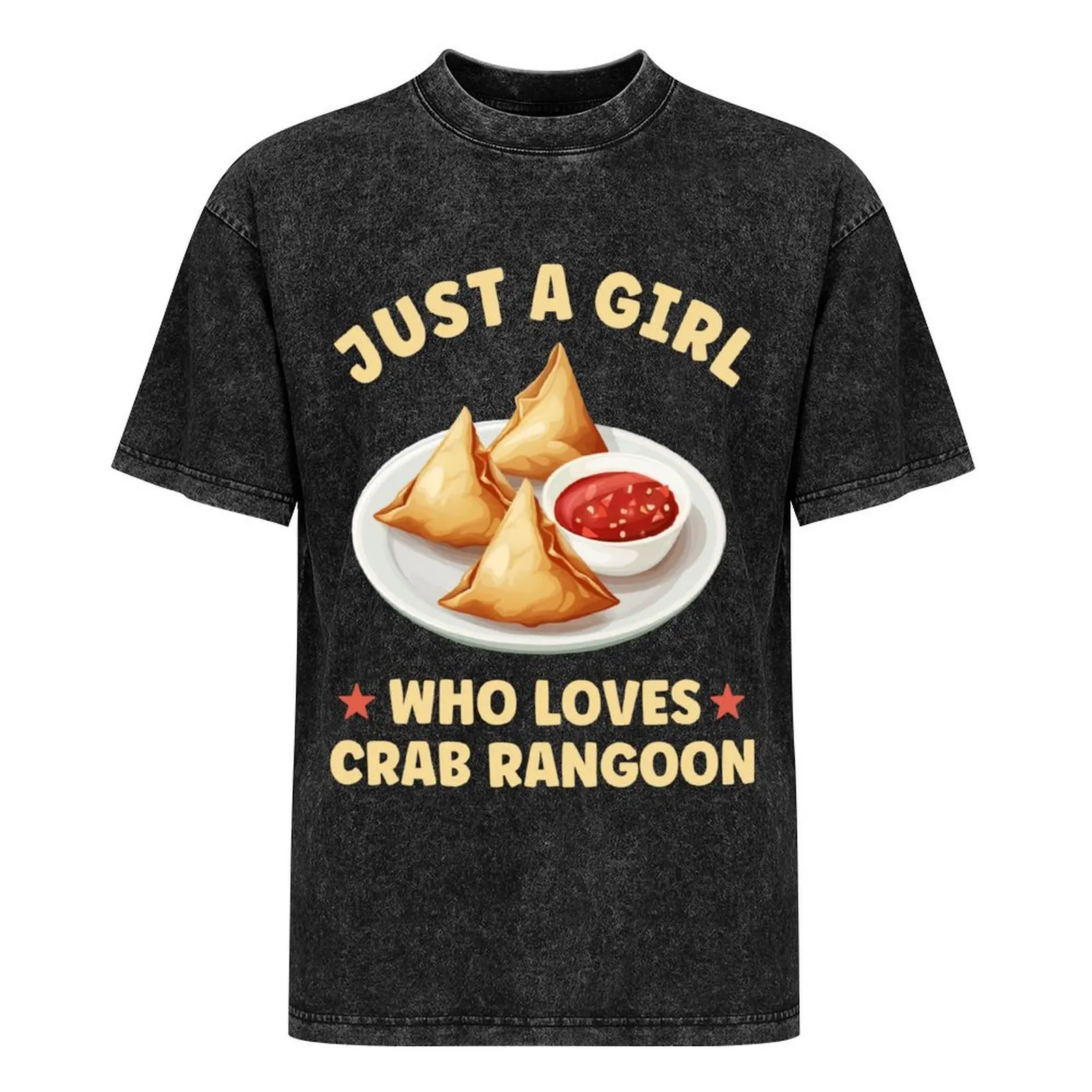 Футболка Just A Girl Who Loves Crab Rangoon аниме новое издание рэперские футболки с рисунком