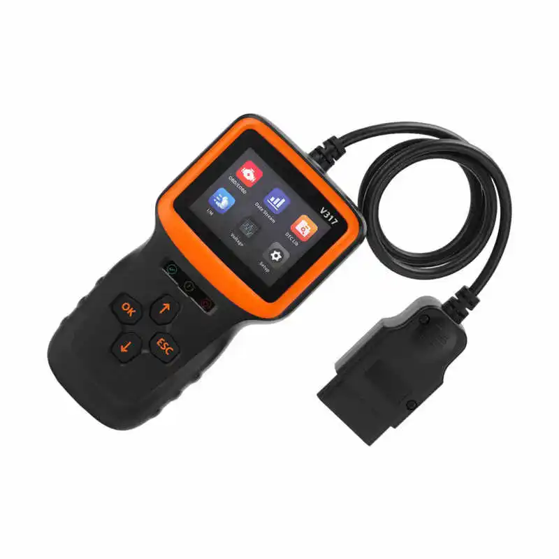 

Сканер OBD2 для считывания кодов неисправностей двигателя, экран дисплея, термостойкий DC9 ‑ 16 В для транспортных средств