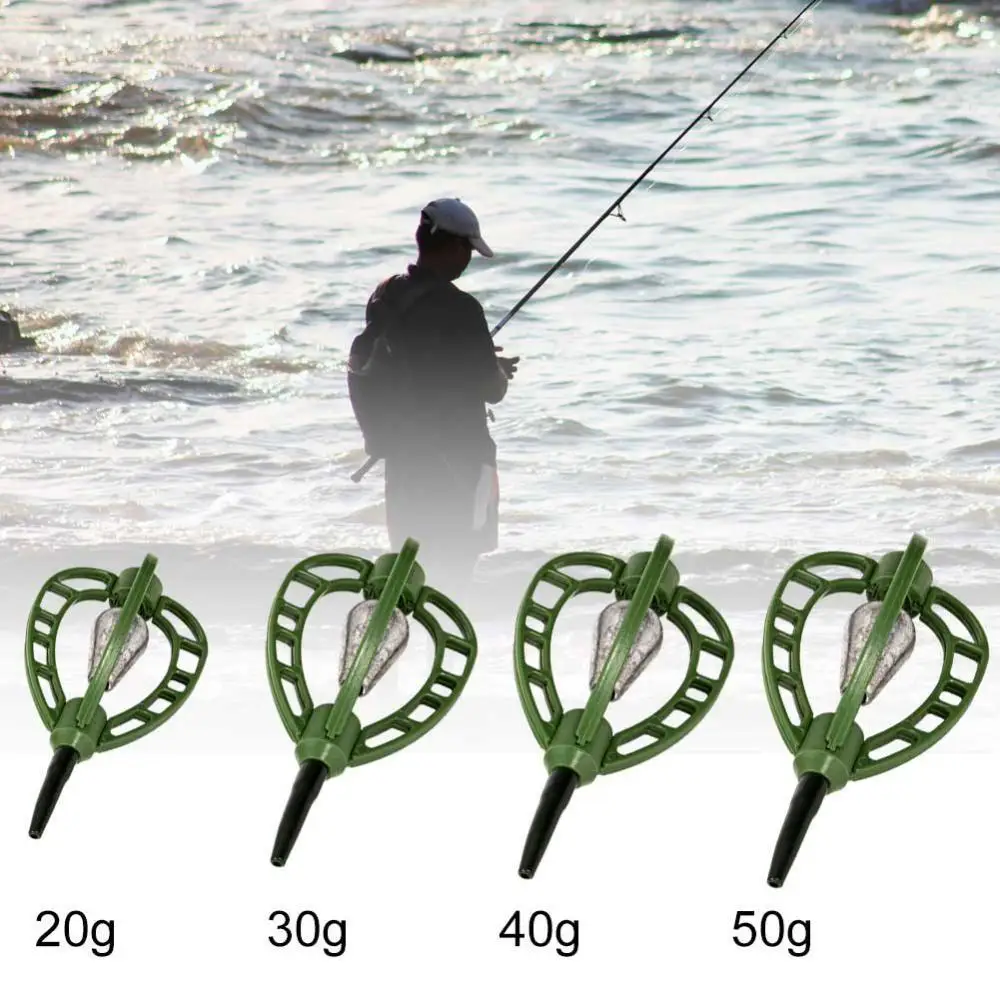 

Dropshipping!!20/30/40/50g Carp Fish Feeder Outdoor Fishing Bait Cage Tackle Tool Accessories