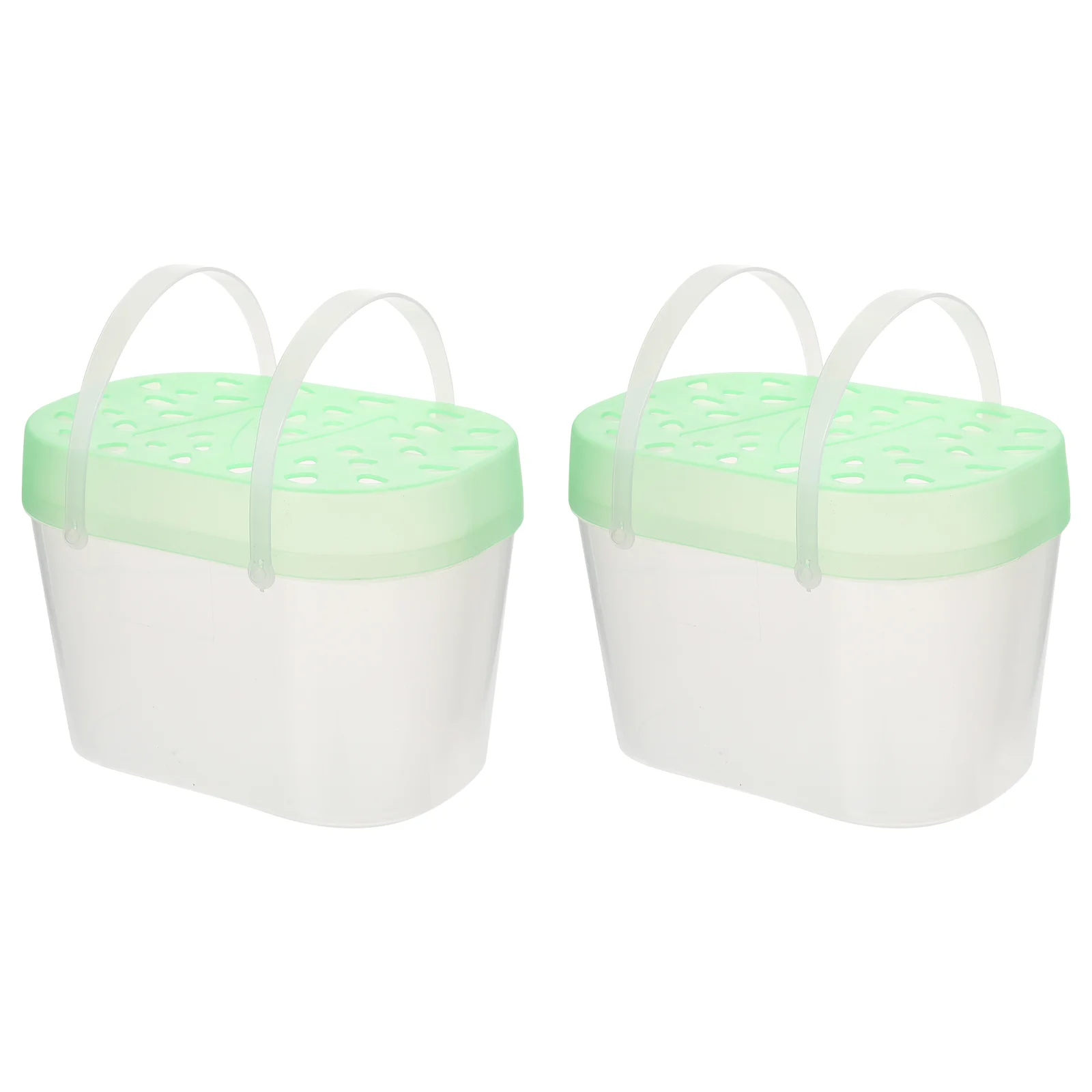 

2pcs Portable Pet Cases Small Pets Carrying Cases Travel Reptile Boxes