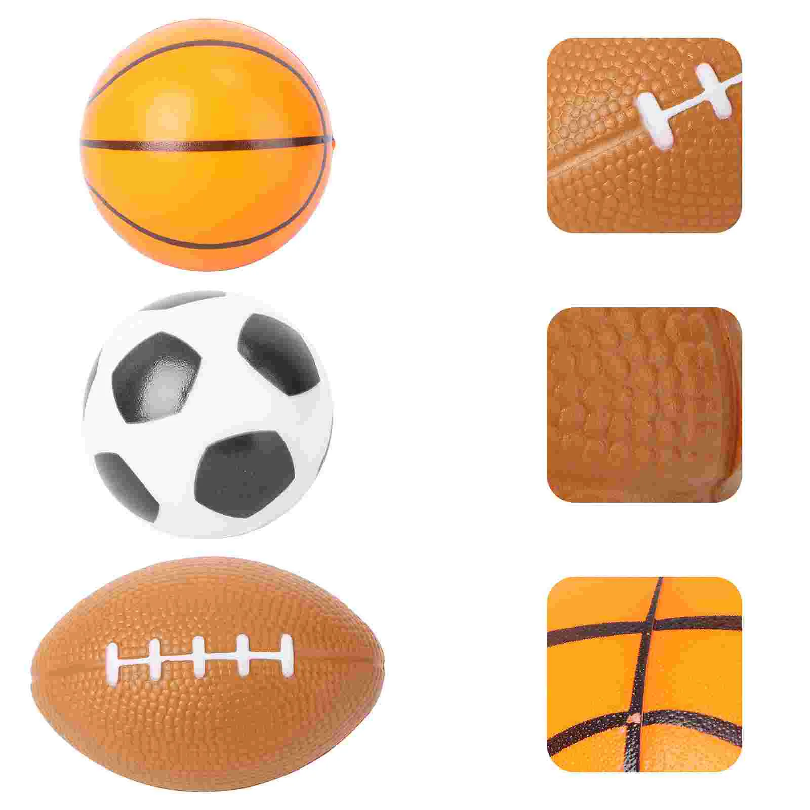

3 шт. мягкие мини спортивные мячи для баскетбола, регби, футбольный мяч для детей