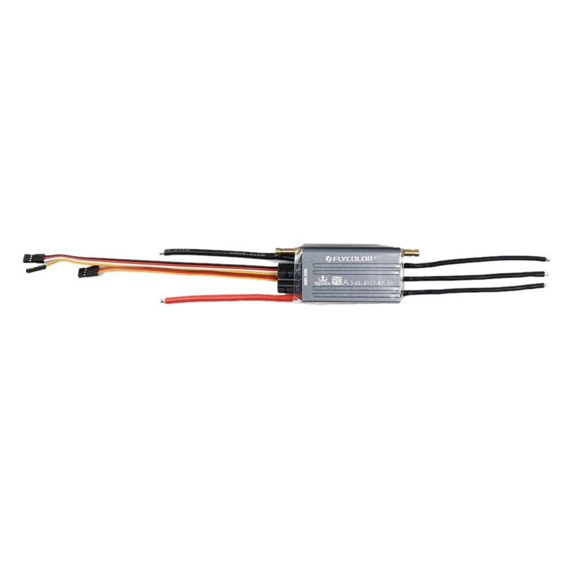

FLYCOLOR Kraken Series Brushless ESC 3-6S For RC Boats Waterproof 6V/7.4V 5A BEC/Water Cooling System