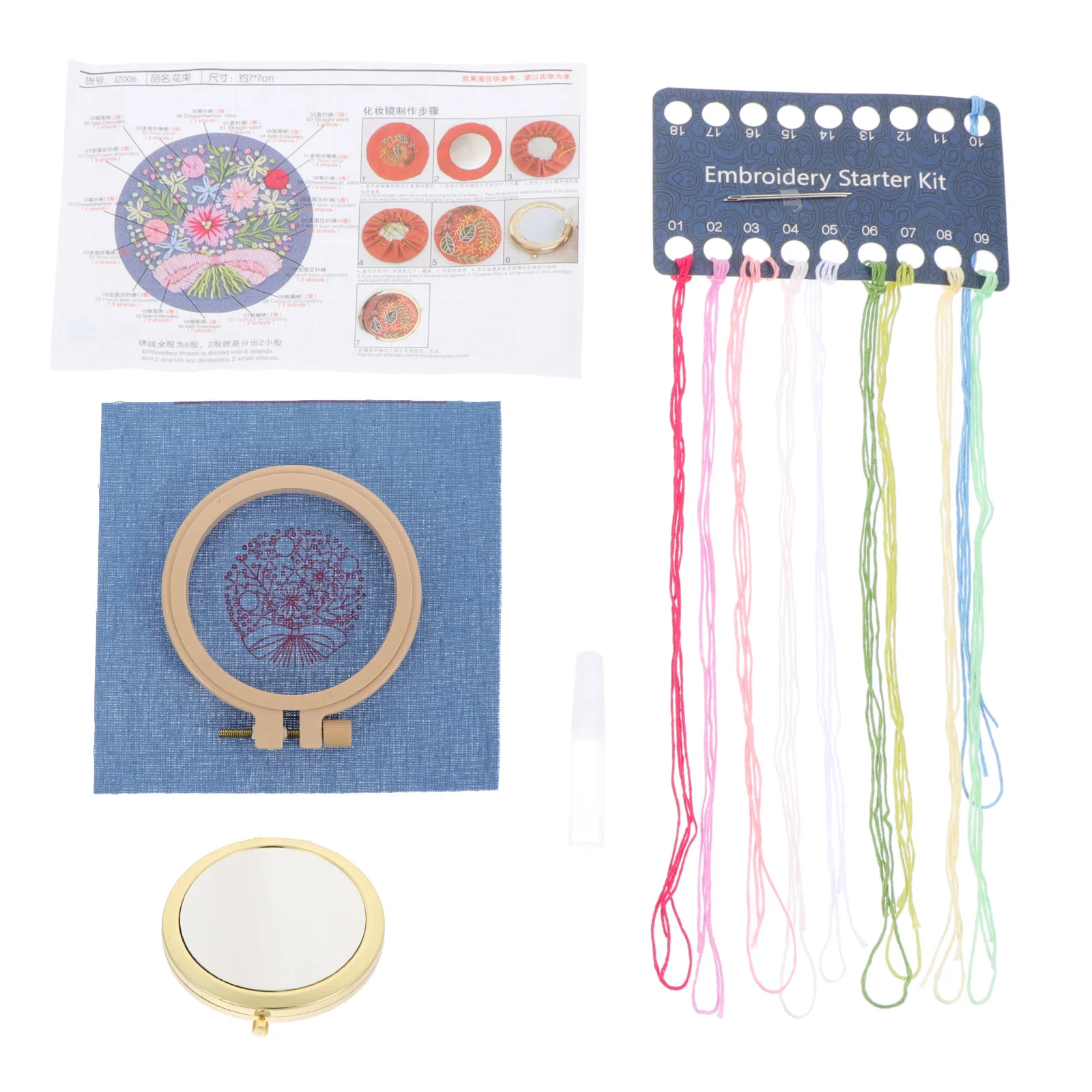 

1 Set Double-Side Portable Mirrors Compact Girl Mirrors Makeup Mirrors