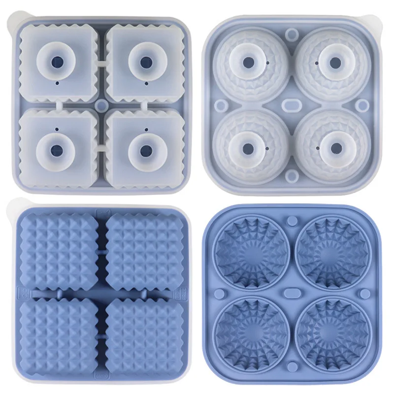 

Силиконовая форма для льда, большая емкость 6,5 см, 3D большая круглая Сфера, высокие шарики, форма для льда, форма для виски, коктейлей, барных инструментов