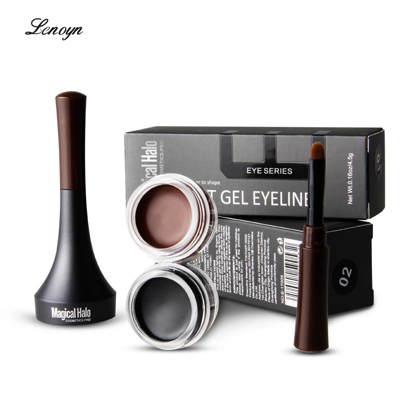 

Halo Eyebrow Pomade Brow Natural Enhancers Waterproof Long Lasting Tinted Sculpted Brow Gel With Brush Eyeliner Cream