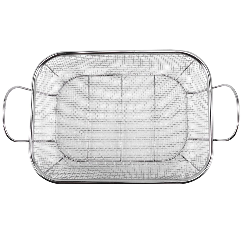 

Stainless Steel BBQ Grill Basket Barbecue Mesh Grilling Basket Home Stainless Steel Barbecue Basket