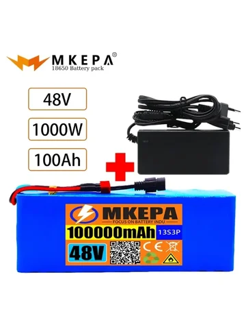 Литий-ионный аккумулятор KEPAH 13S3P 48В 100000 мАч  для электровелосипеда