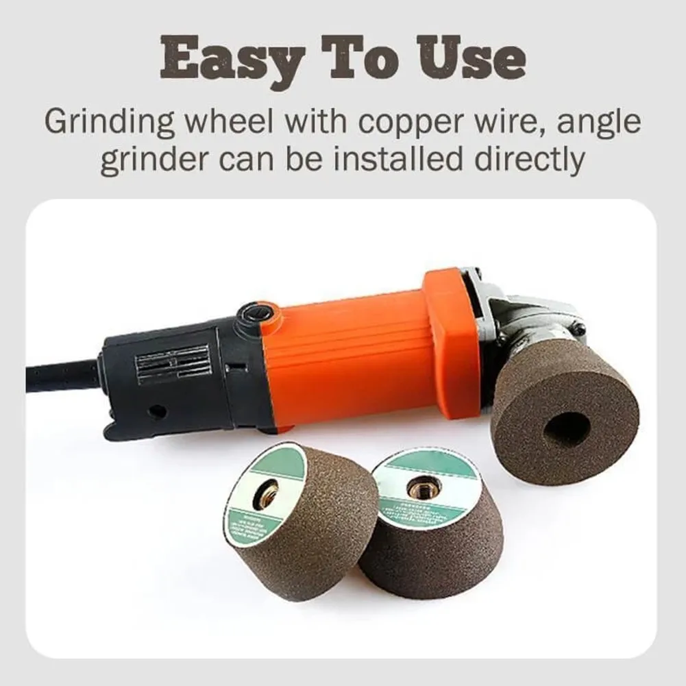 

1 Pcs Grinding Wheel Polishing Wheel Emery 50/100 Grit Abrasive Tool Replacement Accessories For Type 100 Angle Grinder
