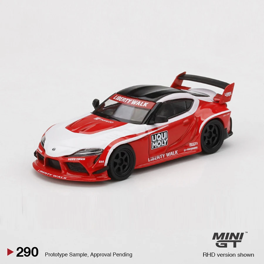 

MINI GT 1:64 Toyota LB WORKS GR Supra Alloy Model Car Die-cast Vehicle - Liqui Moly