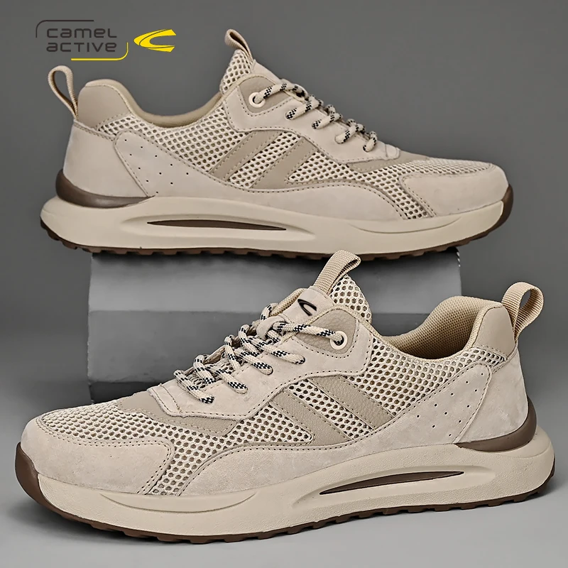 Мужские кроссовки без шнуровки Camel Active дышащая сетчатая повседневная обувь из