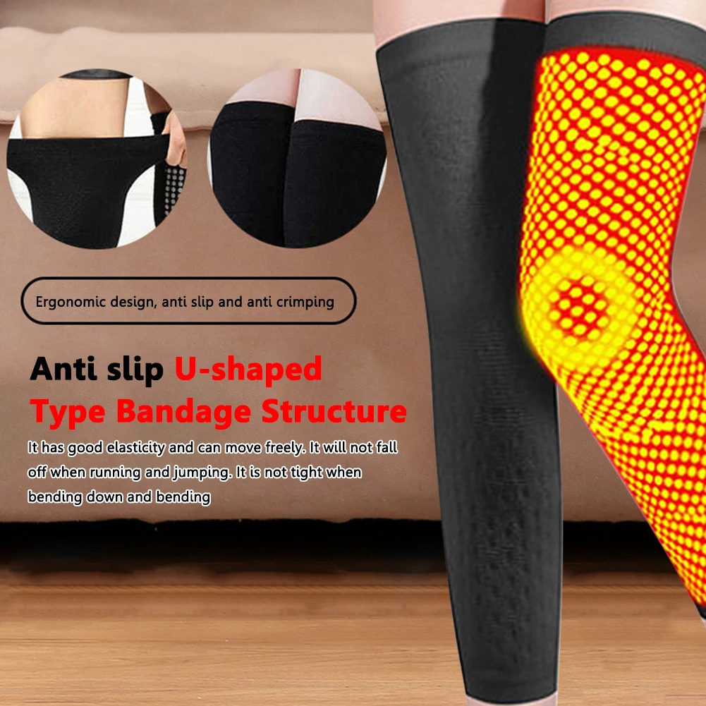 

1pc Portable Thermal Self Heating Knee Pad Pain Relief Therapy Knee Wraps Warmer Support Brace for Injury Recovery Arthritis Leg