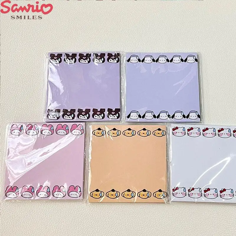 

Sanrio аниме Kuromi Hello Kitty пурин собака полакко мультфильм милые кавайные Липкие заметки ученическая ручная запись Блокнот Канцтовары